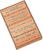 Scrapbook Wooden Stamps,Vintage Style Journal Craft Stamps | Versatile Art Craft Supplies Card Making Prints for Kids Teen Creative Projects