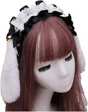 Faylay Cosplay Girl Plush Furry Bunny Ears Headwear Accessory Rabbit Headband