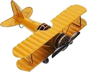 Retro Iron Vintage Plane Model Metal Plane Ornament Large Decorative Airplane Home Decor Elegant Vintage Style