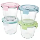 Containers With Lids 8 Pcs Glass Soup - 3 Cup Meal Prep Airtight Storage