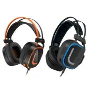 USB 7.1CH Over Ear Headsets Headphones with Vividly Lights Clear Sound Ergonomic