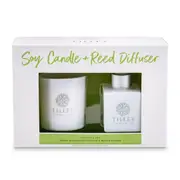 Tilley Body Candle & Reed Diffuser Gift Set - Coconut & Lime
