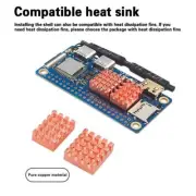 For Orange Pi Zero 2W Acrylic Case Transparent Shell Heat Aluminum Sink A1G8