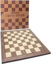 AMEROUS 15 inches Wooden Chess Board - Professional Staunton Tournament Chessboard No Pieces with Gift Package - Portable Chess Board for Beginners, Kids, Adults