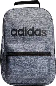 adidas Santiago Insulated Lunch Bag, Jersey Onix Grey/Black, One Size