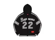 Supreme Sport Zip Up Hooded Sweater Black Size XL