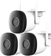 3PCS 3C 5MP WiFi PTZ Camera Outdoor Auto Tracking IP Camera CCTV Audio Video Surveillance Security Camera IP66(U/S_3PCS 5MP)