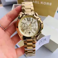 在飛比找Yahoo!奇摩拍賣優惠-現貨直出 MICHAEL KORS 三眼計時-石英女錶 mk