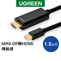 在飛比找蝦皮商城優惠-【福利品】綠聯 1.5M MINI DP轉HDMI傳輸線 黑