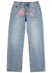 Ice Cream Running Dog Straight-leg Jeans - Light Blue - 30 (W30 / S) 30 (W30 / S)