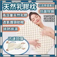 在飛比找蝦皮購物優惠-【24h發出】天然乳膠枕 舒鼾  彈力支撐 按摩顆粒 人體工