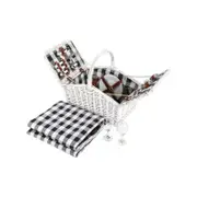 Alfresco Vintage 2 Person Picnic Basket Baskets Outdoor Insulated Blanket