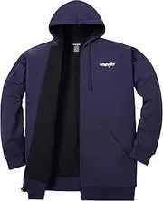 [Wrangler] Mens Hoodies Big and Tall Thermal Lined Hoodies for Men Zip Up Mens Sweatshirt