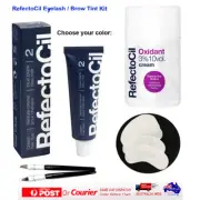 RefectoCil Eyelash Tint Kit Tint Colour Oxidant Cream Blue Black Brown or Other