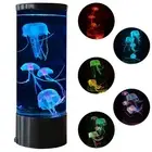 Jellyfish Lava Lamp Multi-Color Changing Aquarium Night Light with 5 Glowing ...