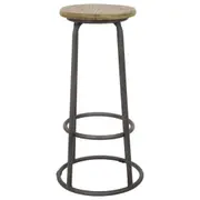 Cagney Recycled Elm Natural Bar Stool Natural Raw Reclaimed Elm