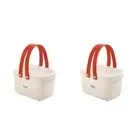 Shower Organizer Bucket Handle Plastic Cube Storage Bin Storage Baskets Handles
