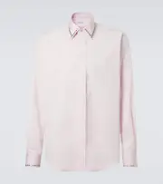 [McQueen] McQueen Studded cotton poplin shirt UK 15,75 pink