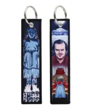 The Shining Horror Movie Grady Twins Key Jet Tag Keychain Motorcycle