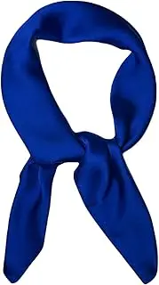 [WESTEND CHOICE] Square Satin silk Scarves Plain Neck Scarf 50s Retro Women Scarf Lightweight Silky Bandana Wrap women's scarves 70 x 70 cm