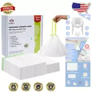 Ultimate Commode Liners Pack with Leak-Proof Bags and Disposable Pads - 60 Ct