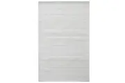 Handwoven Designer Wool Rug-Bending 6381-Ivory