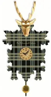 Kuckulino Black Forest Clock with quartz movement and cuckoo ch.. TU 3019 PQ NEW