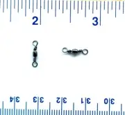 100 GT Super Strong Black Barrel Fishing Swivels Size 18 (16# Test)