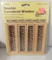 1:12 Houseworks Dollhouse Miniature Double Casement Window #5058 NIP #42