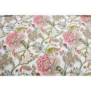 NEW! ~ CHIC COTTAGE PINK RED BLUE GREEN TROPICAL FLOWER PALM LEAF SOFT QUILT SET