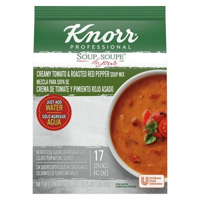 Knorr Professional Soup du Jour Creamy Tomato and Roasted Red Pepper Soup Mix...