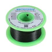 22 Gauge PVC 1007 Solid Electric Wire Black 25 ft 22 AWG 1007 Hook Up Tinned ...
