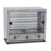 Roband Pie and Food Warmer Hinged Glass Door with Internal Light - 50 Pies