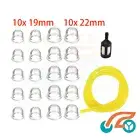 20 Large Small Primer Bulb Fuel Line Fuel Filter For Brushcutter Trimmer Whipper