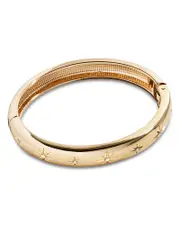 Baublebar Stella Pave Star Bangle Bracelet in Gold Tone