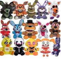 在飛比找蝦皮購物優惠-Fnaf 玩具熊的五夜毛絨玩具 7 英寸毛絨熊 Foxy B