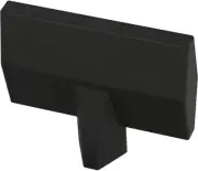 Liberty P40851K-FB 1 7/16" Gathered Blade Cabinet Drawer Knob Flat Black 10 Pack