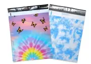 14x17,19x24 Monarch Tye Dye ButterFly Cloudy Sky Poly Mailers, Shipping Mailing