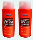 Persistent Body Acne Exfoliator & Cleanser Body Wash Fragrance Free 8.5 oz Set