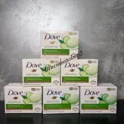 6 x 90g Dove - Fresh Touch Soap Bars - Cucumber & Green Tea Scent