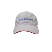 Vintage Chevron Texaco Baseball Cap Hat Grey Blue Employee Hat Adjustable Vented