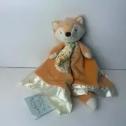 NEW Douglas Cuddle Toys Lil Jordan Fox Snuggler Baby Blanket Plush 15” Satin