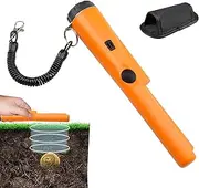 Metal Detector Pinpointer - Portable Handheld Pinpointer | Treasure Hunting Grip Wand, Professional Locator Probe with Leather Case, for Kids and Adults, 9V Battery Not Included