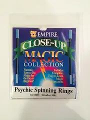 PSYCHIC SPINNING RINGS BY EMPIRE MAGIC MENTAL TRICKS CLOSE UP ILLUSION GIMMICK