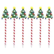 Christmas Ballpoint Pens Tree Santa Snowman with Pom Ringing Bells