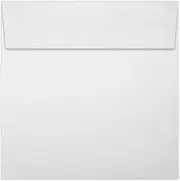 LUXPaper Square Invitation Envelopes | Peel & Press | 6" x 6" | Bright White | 70lb. Text | 50 Qty