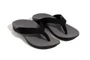 AXIGN Premium Orthotic Arch Support Flip Flops Sandal Thongs Archline - Grey/Black
