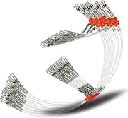 Fishing Leaders,Saltwater Tackle Rig with Swivels Snap, High-Strength Fishing Wire Gear Equipment for Lures Bait Or Hooks,1Arm and 2Arm