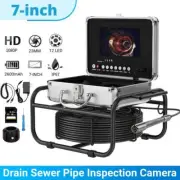 7" DVR Pipeline Inspection Camera 1080P Waterproof Drain Sewer Camera Endoscope