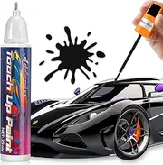 Touch Up Paint for Cars, 2-IN-1 Car Paint Scratch Repair, Quick &Easy Touch Up Pens, Waterproof Fillable Automotive Remover Scratch for Bicycles, Motorcycles （Black）